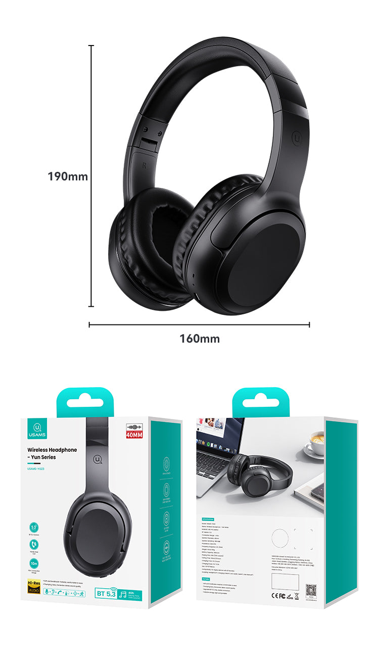 Usams YG23 Bluetooth fejhallgató BT5.3