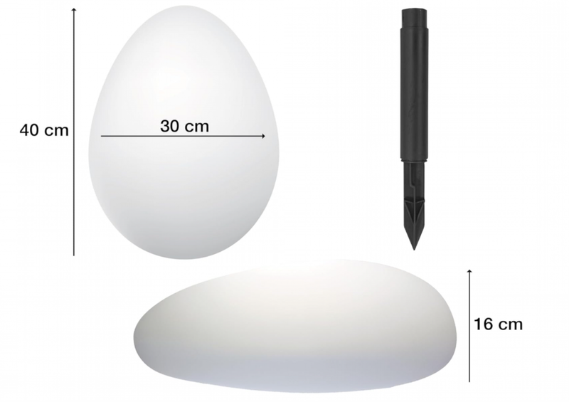 BEPER P207ILO241 RGB LED napelemes kő formájú kerti lámpa