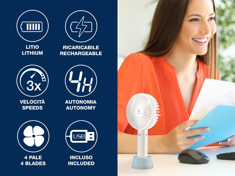 Beper P206VEN401, USB Ventilátor,  4W, 3 sebesség,