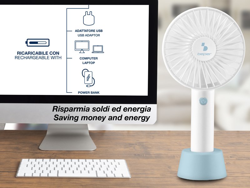 Beper P206VEN401, USB Ventilátor,  4W, 3 sebesség,