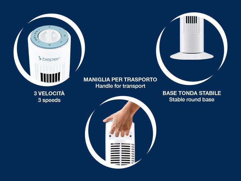 Beper P206VEN301 Torony Ventilátor időzítővel 45 W