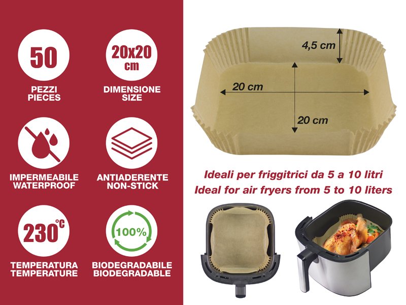 Beper C103ACC004 Sütőpapír olaj nélküli sütőkhöz 50db/csomag