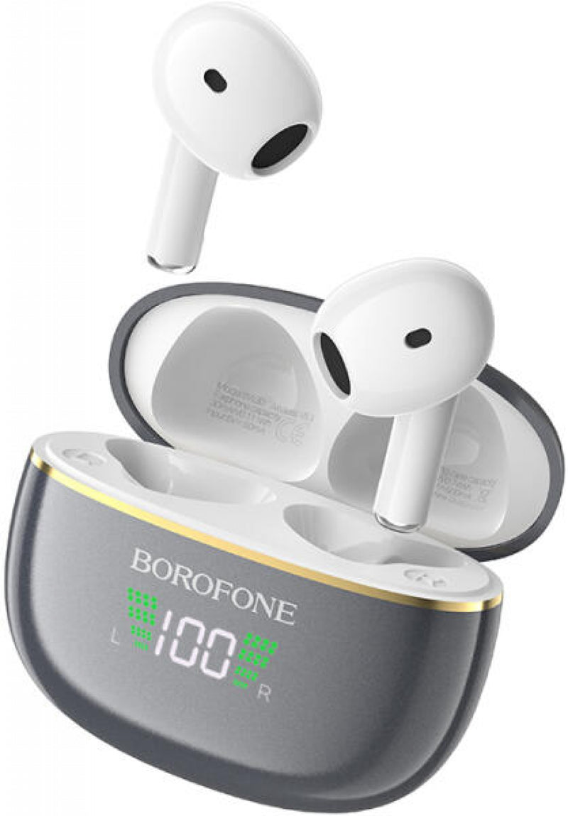 Borofone BW30 Cheerful TWS Bluetooth fülhallgató BT5.3, LCD kijelző