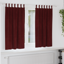 vidaXL Sötétítő függönyök 2 pcs Bordó 140 x 175 cm Bársony
