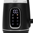 Adler AD1305bs  Vízforraló LED kijelzővel és hőmérsékletszabályzóval, 1,7L