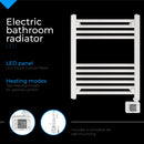 Adler AD7823 LED Elektromos fürdőszoba radiátor