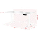 Kalorik  TKG ED2000W Íróasztal elektromos magasságállítással 160x80x1,8 cm