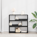 vidaXL Könyvespolc Fekete tölgy 100 x 33 x 94,5 cm Faanyag