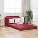 vidaXL Kanapéágy Bordó 124 x 71 x 78 cm Mübőr
