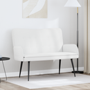 vidaXL Kétüléses Kanapé Fehér 115 x 61 x 87 cm Szövet