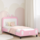 vidaXL Gyerekágy kerettel Rózsaszín 80 x 200 cm PU