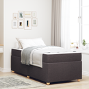 vidaXL Ágykeret matracmal Sötét Barna 90 x 190 cm szövet