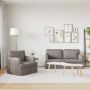 vidaXL Kanapé Szett 2 pcs Tópszínű 162 x 80 x 85 cm szövet