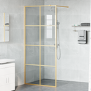 vidaXL Walk-in zuhanyfal Arany 90 x 195 cm edzett üveg