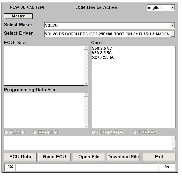 Galletto 1260 ECU Flasher EOBD 2 OBDII OBD chiptuning kábel