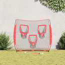 vidaXL Baseball gyakorlóháló Fekete 214,5 x 89,5 x 181 cm Poliészter
