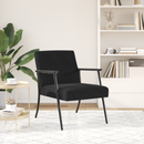 vidaXL karosszék Fekete 59 x 75 x 78 cm Bársony
