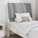 vidaXL Kárpitozott fejtámla Világosszürke 80 cm Tömör fenyőfa