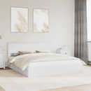 vidaXL Tárolós Ágy fejtámlával fiókkal Fehér 180 x 200 cm Faanyag