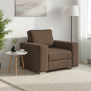 vidaXL Fotel Barna 100 cm szövet