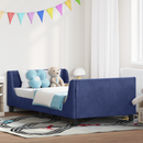 vidaXL Gyerekágy kerettel Rendőrségi kék 80 x 200 cm Bársony