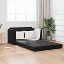 vidaXL Kanapéágy Fekete 124 x 71 x 78 cm Bársony