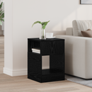vidaXL Végasztal Fekete tölgy 30,5 x 30 x 45 cm Faanyag