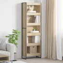 vidaXL Könyvespolc 2 pcs Sonoma 60 x 30 x 189,5 cm Faanyag