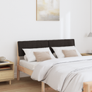 vidaXL Kárpitozott fejtámla Fekete 135 cm Tömör fenyőfa