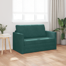 vidaXL Kanapéágy Sötétzöld 124 x 71 x 78 cm Bársony
