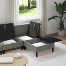 vidaXL Nappali bútor szett 4 pcs Sötétszürke Szövet