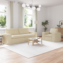 vidaXL Kanapé Szett 2 pcs Krém 222 x 80 x 82 cm szövet