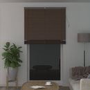 vidaXL Zsaluzia Sötét barna mintával 213 x 110 cm 25 mm PVC