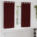 vidaXL Sötétítő függönyök 2 pcs Bordó 140 x 175 cm Bársony