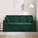 vidaXL Kanapé Sötétzöld 158 x 78 x 80 cm Bársony