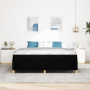 vidaXL Ágykeret matracmal Fekete 180 x 200 cm szövet