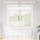 vidaXL Csipkés Függöny függönyökkel Fehér 200 x 150 cm Poliészter
