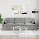vidaXL Kanapé Világosszürke 228 x 78 x 80 cm Bársony