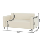 2-személyes, textilbőr bézs, HOMKER