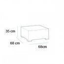 California kerti asztal sötétbarna