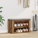 vidaXL Cipőtartó polcokkal tárolóval Régi fa 75 x 35 x 45 cm Faanyag