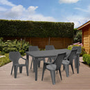 Fuante kerti bútor garnitúra szett grafit