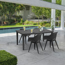 Mariett 4+1 kerti bútor garnitúra szett grafit