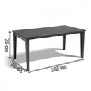 Fueva 6+1 kerti bútor garnitúra szett grafit