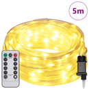 vidaXL Kötél világítás 120 LED-del Meleg fehér 5 m PVC