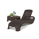 Atlantic kerti nyugágy set Corfu asztallal barna