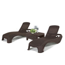 Atlantic duo kerti nyugágy set Corfu asztallal barna