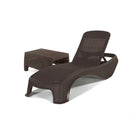 Atlantic kerti nyugágy set Corfu asztallal barna