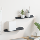 vidaXL Lebegő polc 2 pcs Antracit 40 x 8,5 x 2,5 cm Acél