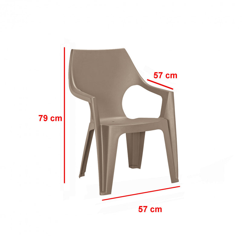 Fuante 6+1 kerti bútor garnitúra szett cappuccino színben